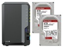 Synology DS224+ 6 ГБ ОЗУ + 2x 8 ТБ WD Red Plus