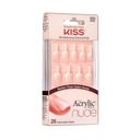 KISS Salón Umelé Nechty Acrylic French Nude - Breathtaking (RS) 1op.( Farba Odtiene červenej a ružovej
