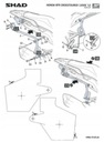 SHAD H0CR12IF SHELF SIDE 3P FOR HONDA VFR 1200X photo 3 - milautoparts-fr.ukrlive.com