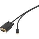 Кабель Renkforce USB-C — VGA 3 м, черный