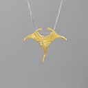 Подвеска в виде рыбы Manta Ray цвета серебра 925 Boho