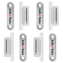 4X МЕБЕЛЬНАЯ ЗАЩЕЛКА МАГНИТНЫЙ МЕБЕЛЬНЫЙ ЗАМОК ДЛЯ ШКАФОВ МАГНИТ БЕЛЫЙ