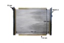 RADIATEUR MOTEUR MAHLE VERS VW TRANSPORTER T3 1.6 TD 1.7 1.9 2.0 2.1photo 14