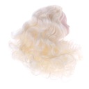 Лепка головы без макияжа с помощью золотых кудрей своими руками