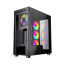 OBUDOWA PC ATX FORNAX X450MAX CZARNA 4x ARGB + ZASILACZ ATX 80+ Bronze 600W Typ obudowy Midi Tower