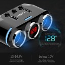 РОЗПОДІЛЮВАЧ ПРИКУРЮВАЧА ТИП B 2 ГНІЗДА 2XUSB 2.1A 100W Z ДИСПЛЕЙ  (16381024671) фото min 5