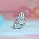 Подвески плюшевый мишка с подвеской в ​​виде сердца Серебряные подвески + мера ювелирных изделий Pandora