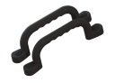 SUN - PLAY GROUND HANDLES 240 mm - 2 pcs with screws BLACK BK