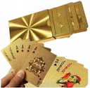 ЗОЛОТЫЕ ЗОЛОТЫЕ ПЛАСТИКОВЫЕ ИГРОВЫЕ КАРТЫ КОЛОДА 54 ПОКЕР