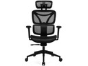 Эргономичный офисный стул Levano Control Series, черный, грузоподъемность 130 кг