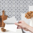 Laminált Csempe Matricák Klasszikus DÍSZEK Mozaik 24 db-os szett