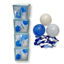 Коробочки с шариками для душа BABY, синий декор.