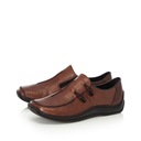 RIEKER коричневые кожаные полуботинки, женская обувь L1751