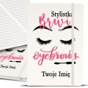 Блокнот Блокнот А5 Белый ДЛЯ СТИЛИСТА ПО РЕСНИЦАМ ИМЯ Модель