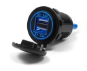 ГНІЗДО 2 X USB DO МОТОЦИКЛА - 24W - 4.8A - DO ПОЗИЦІЯ - ПІДСВІТКА  фото 8