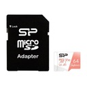 Карта памяти Silicon Power microSDXC Superior 64 ГБ V30 UHS-1 U3 A1 + ADAPT