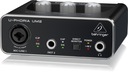 Behringer U-Phoria UM2 USB-аудиоинтерфейс XLR Jack 6,3 мм RCA