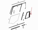 MERCEDES-BENZ RIGHT BACK 1/4 GLASS A2927300455  photo 8