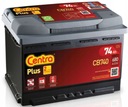 BATERÍA CENTRA PLUS 74AH 680A CB740 DERECHA PLUS 