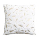 ДЕКОРАТИВНАЯ наволочка, ПЕРЬЯ, БЕЛЫЙ, узор