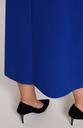 Elegancka długa chabrowa spódnica 46 Kolor niebieski