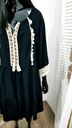mpbutik sukienka boho koronka haft casual Kolor czarny
