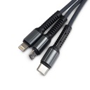 Кабель 3 в 1 USB-A — USB-C + micro + Lightning LDNIO