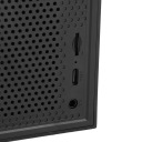 Ретро Bluetooth-колонка настільна з годинником, поворотний програвач NB
