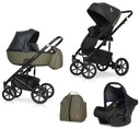 Детская коляска OZON Riko Basic 3в1, СИДЕНЬЕ-КАБРИОЛЕТ, НАДУВАННЫЕ КОЛЕСА