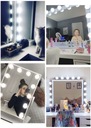 Светодиодная подсветка на туалетном столике, зеркале для макияжа