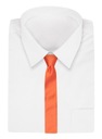 Узкий галстук, темно-оранжевый, для мужчин «Селедка», 5 см - Angelo di Monti