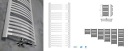 CLASSIC-MID РАДИАТОР ДЛЯ ВАННОЙ 1350x670 МАТОВЫЙ БЕЛЫЙ