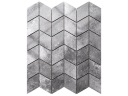 ГЕНЕРАЛЬНАЯ МОЗАИКА ШЕВРОН РОМБ, ТЕМНО-СЕРЫЙ, ГЛЯНЕЦ