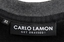 Niebieska rozpinana bluza męska z kapturem XXL Marka Carlo Lamon