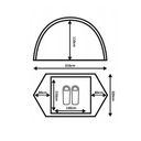 Туристическая палатка для кемпинга, 2 человека, 3,7 кг, водонепроницаемая, 2 входа Peme