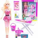 LALKA Z AKCESORIAMI ZESTAW SPRZĄTAJĄCY + DODATKI