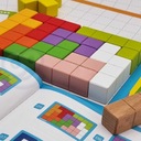 Tooky Toy Skladačka Kocky Tetris 10 úrovní obtiažnosti 22 el. Hĺbka produktu 13 cm