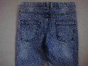 ŚWIETNE spodnie jeansy treggins LITTLE K. r.134 Zapięcie brak