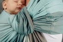 Слинг с кольцами LennyLamb — Little Herringbone Baby Mint