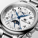 OLEVS 6667 obchodné Pánske mechanické hodinky Tvar puzdra okrúhly