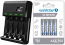 ЗАРЯДНОЕ УСТРОЙСТВО R3 R6 AA AAA +4x EVERACTIVE AAA 800 мАч 1,2 В