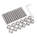 M8 X 45 MM KIT BOLTS NIERDZEWNYCH POLISHED ENDING HT  photo 12