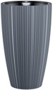 ЦВЕТОЧНЫЙ ГОРШОК СО ВСТАВКОЙ MIKA SLIM, 30СМ, АНТРАЦИТОВЫЙ