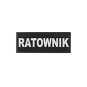 Emblemat RATOWNIK ODBLASKOWA MAŁA NASZYWKA 13 cm x 5 cm NA RZEP