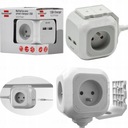 PRZEDŁUŻACZ KOSTKA CUBE ŁADOWARKA 2 x USB NA BIURKO 4 GNIAZDA KABEL 1,4 M