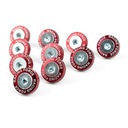 КРАСНЫЕ декоративные анодированные шайбы + винты М6