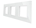 RAMKA SZKLANA GNIAZDKO GNIAZDO POTRÓJNA BIAŁA 3