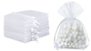 СУМКИ ИЗ ОРГАНЗЫ 9Х12 БЕЛЫЕ 50 ШТ.