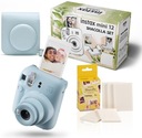 Камера моментальной печати Fujifilm Instax Mini 12, синий корпус, рамка шаколла