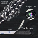ПІДСВІТКА ОСВІТЛЕННЯ САЛОНУ САЛОНУ АВТО СТРІЧКА НАКЛАДКА LED (СВІТЛОДІОД) RGB 4X12  (18786408015) фото min 12